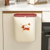 Kitchen-specific no-bending kitchen waste trash can, household 2025 new model, large wall-mounted paper basket with lid for bathroom Specification image